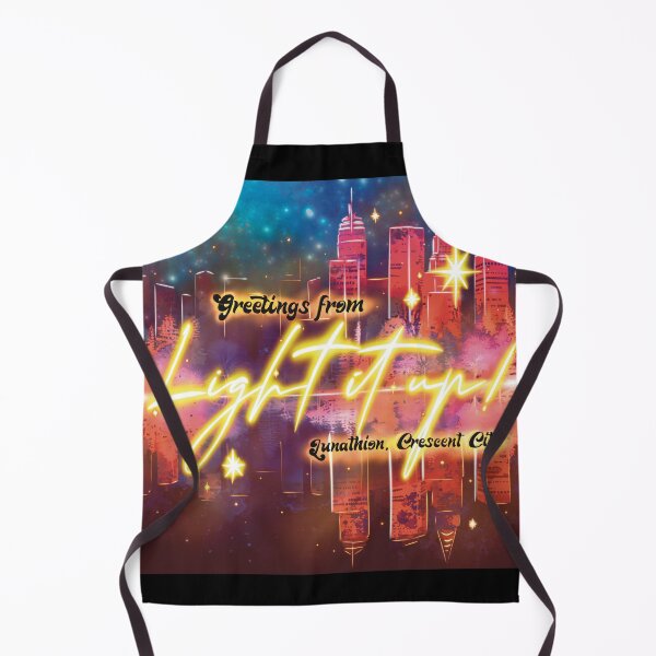Item preview, Light It Up – Crescent City Fan Art Neon Skyline designed and sold by AvviareArt.