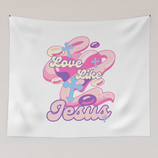 Item preview, Love Like Jesus – Cute Pastel Christian Faith Design designed and sold by ZerotwoStudio.