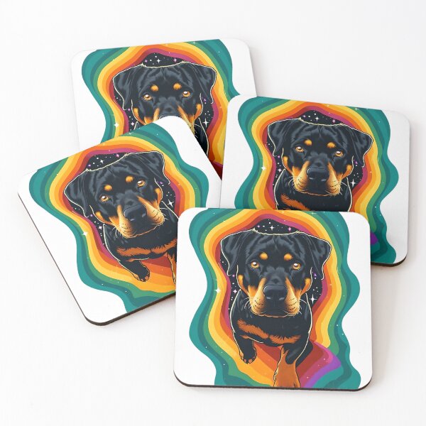 Artikelvorschau, Regenbogen-Rottie entworfen und verkauft von MountAshDesigns.