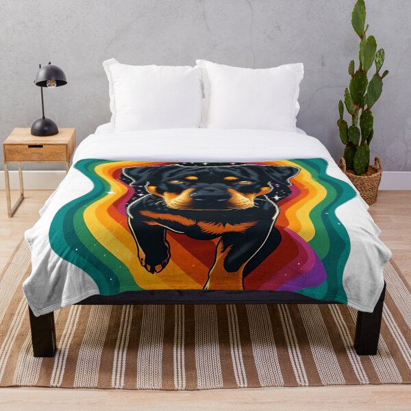Artikelvorschau, Regenbogen-Rottie entworfen und verkauft von MountAshDesigns.