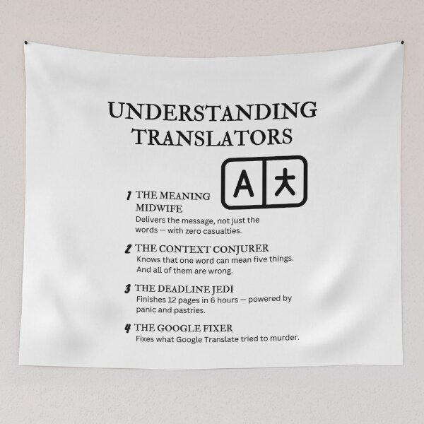 Item preview, Understanding Translators – Funny Language Nerd Quotes for Linguists & Interpreters designed and sold by PsyFlow35.