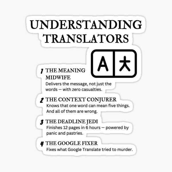 Item preview, Understanding Translators – Funny Language Nerd Quotes for Linguists & Interpreters designed and sold by PsyFlow35.