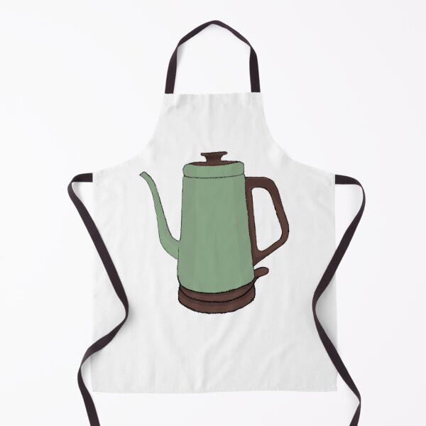 Item preview, Vintage Green Electric Kettle Drawing for Kitchen or Home Decor Concepts designed and sold by sigoisette.