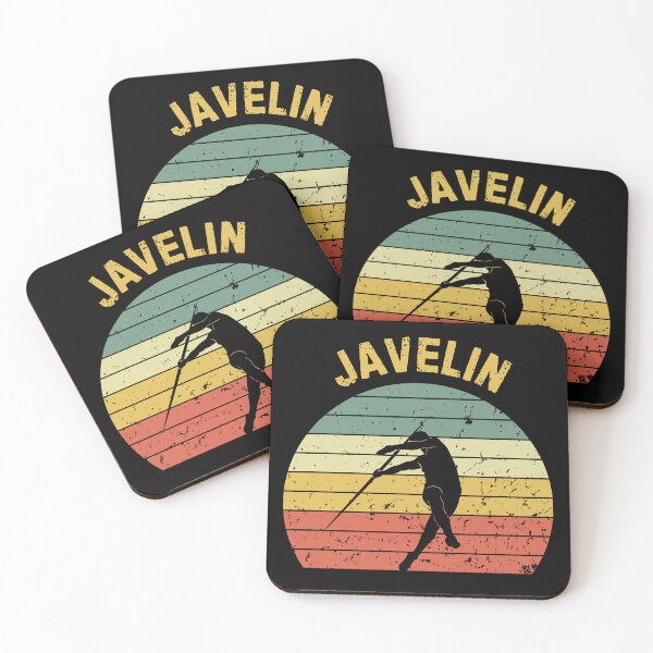Item preview, Javelin Throw Retro Sunset Thrower Silhouette designed and sold by StrideSuccess.