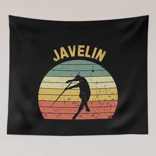 Item preview, Javelin Throw Retro Sunset Thrower Silhouette designed and sold by StrideSuccess.