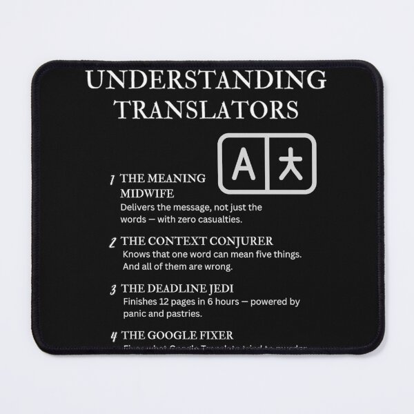 Item preview, Black – Understanding Translators – Funny Language Nerd Quotes for Linguists & Interpreters designed and sold by PsyFlow35.