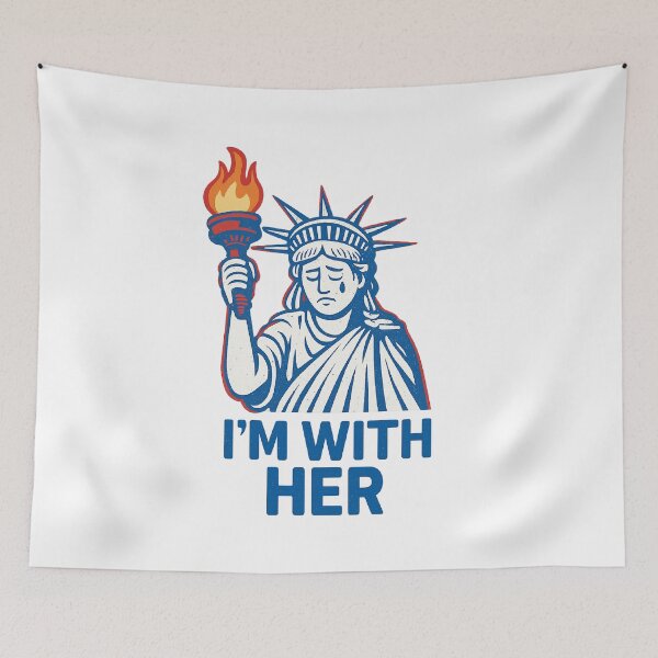 Item preview, I’m With Her Despondent Liberty Protest  designed and sold by The Junto Shop.