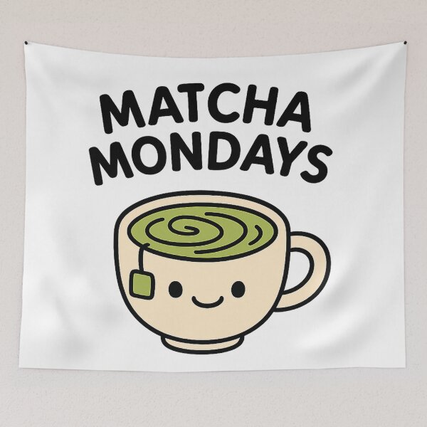 Artikelvorschau, MATCHA MONDAYS V2 entworfen und verkauft von Kunst-Shirt.