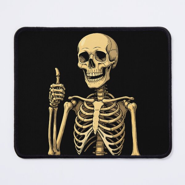 Item preview, Memento Mori thumbs up approval by Skelly the skeleton designed and sold by Relatable Tees.