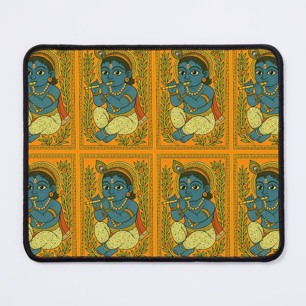 Item preview, Little Krishna – Madhubani Folk Art Style designed and sold by ShreecreatE.