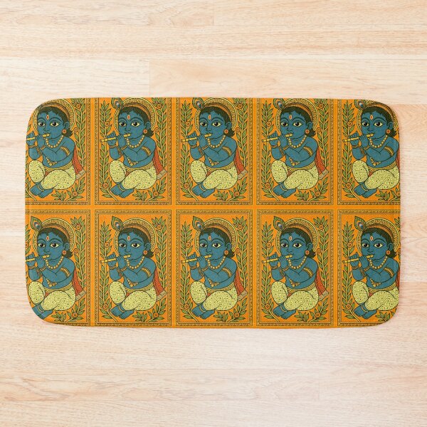 Item preview, Little Krishna – Madhubani Folk Art Style designed and sold by ShreecreatE.