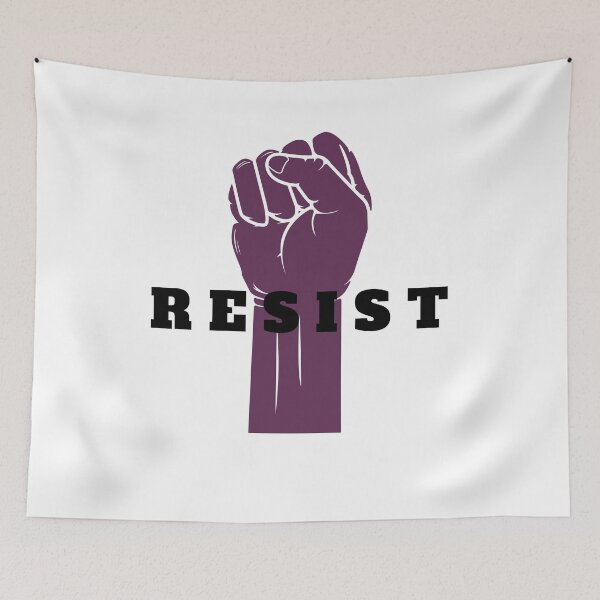 Item preview, Resist Angry Fist in Purple designed and sold by BlesstB.