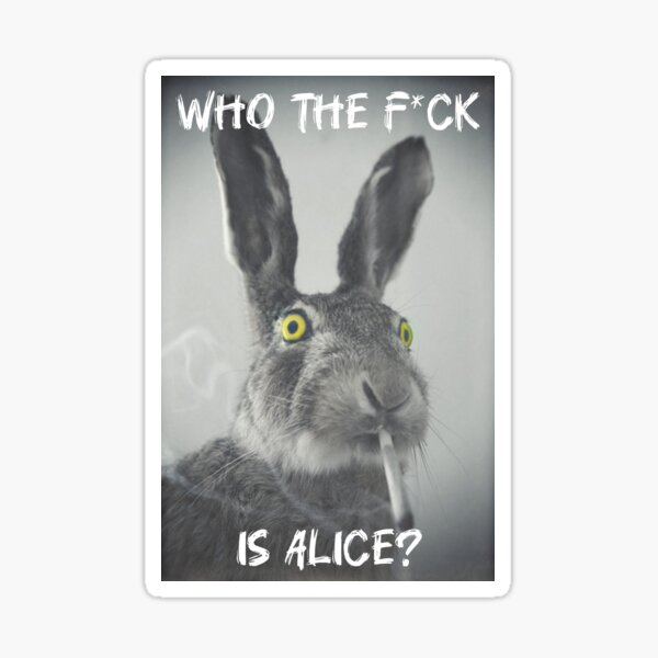 Item preview, Who the f*ck is Alice? designed and sold by bananaluv.