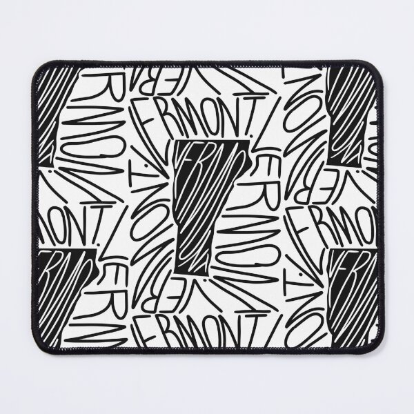 Item preview, Vermont State - VT Map and Flag - Black and White - Typography USA The Green Mountain State designed and sold by Ranggasme.