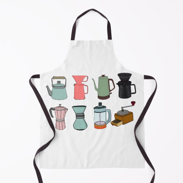 Item preview, Hand-Drawn Illustration of Various Coffee Brewing Tools and Equipment designed and sold by sigoisette.