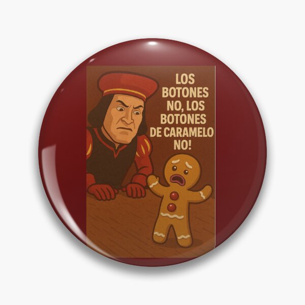 Item preview, No Candy Buttons! – Classic Gingerbread Design designed and sold by ElCineFriki.