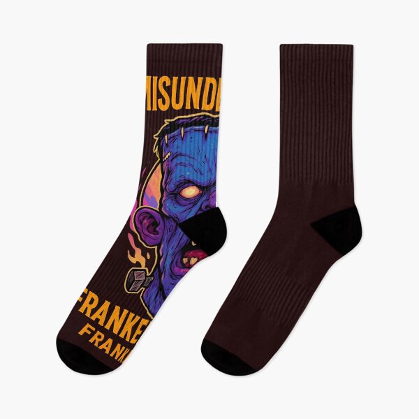 Item preview, MISUNDERSTOOD MONSTER | Frankenstein Cartoon Horror Art Tee designed and sold by Thaivi Design.