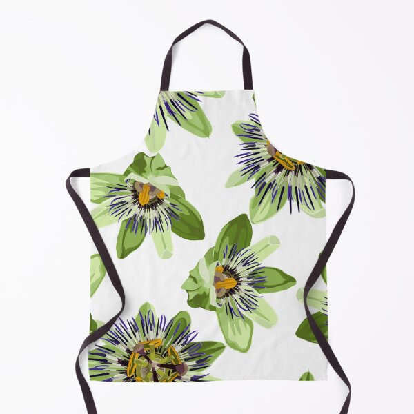 Item preview, Seamless tropical palm leaves, Passiflora flowers. Jungle leaves. designed and sold by MatyKotiv.