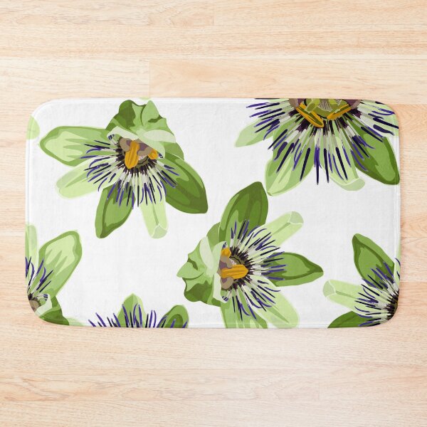 Item preview, Seamless tropical palm leaves, Passiflora flowers. Jungle leaves. designed and sold by MatyKotiv.