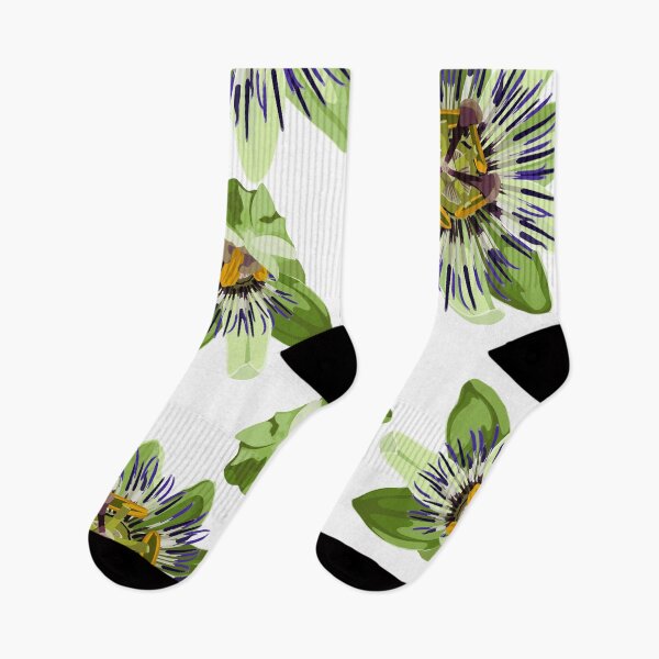 Item preview, Seamless tropical palm leaves, Passiflora flowers. Jungle leaves. designed and sold by MatyKotiv.