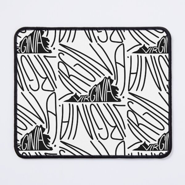 Item preview, Virginia State - VA Map and Flag - Black and White - Typography USA Mother of States designed and sold by Ranggasme.