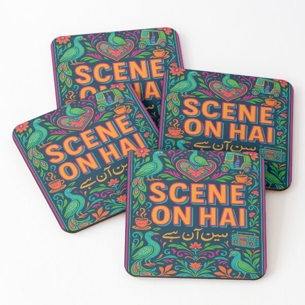 Item preview, Scene On Hai – Desi Truck Art Vibes designed and sold by StudioCultura.