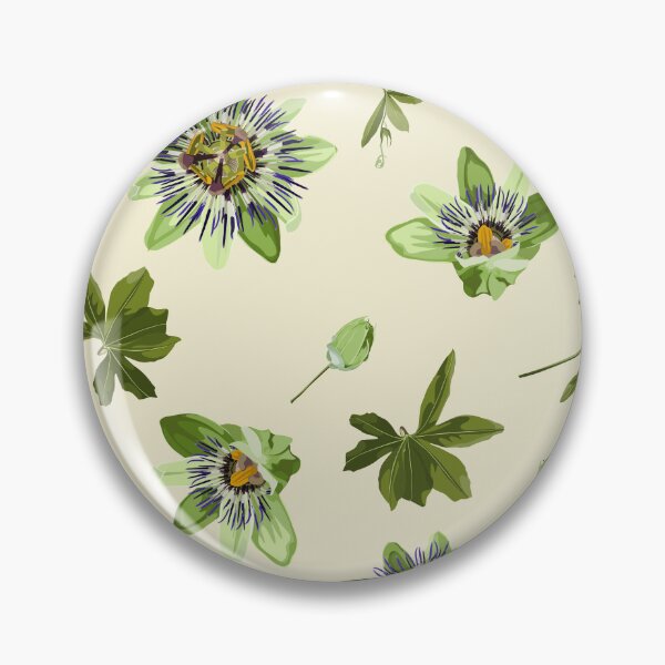 Item preview, Seamless tropical palm leaves, Passiflora flowers. Jungle leaves. designed and sold by MatyKotiv.
