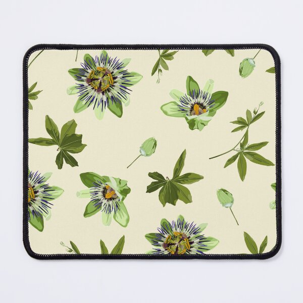 Item preview, Seamless tropical palm leaves, Passiflora flowers. Jungle leaves. designed and sold by MatyKotiv.