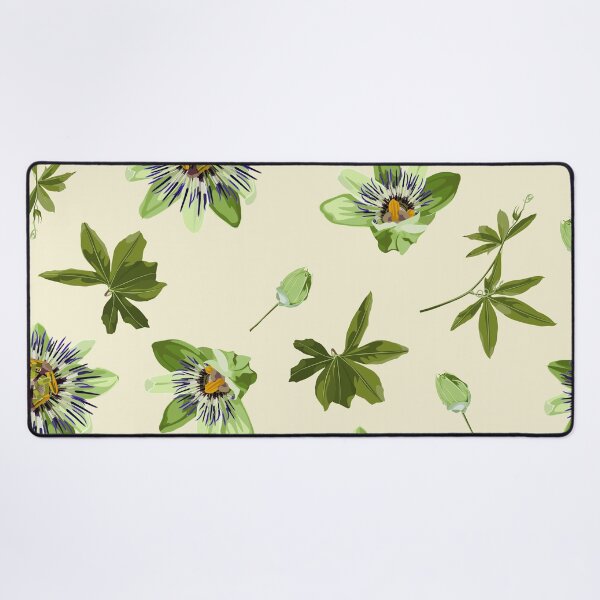 Item preview, Seamless tropical palm leaves, Passiflora flowers. Jungle leaves. designed and sold by MatyKotiv.