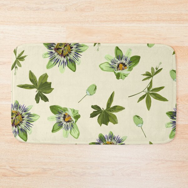 Item preview, Seamless tropical palm leaves, Passiflora flowers. Jungle leaves. designed and sold by MatyKotiv.