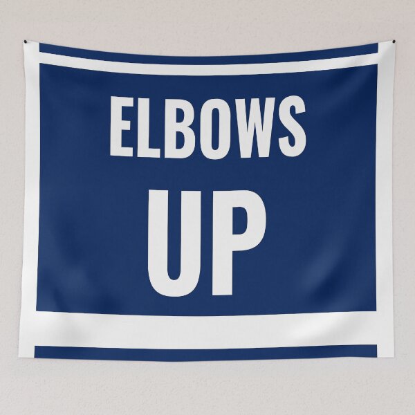 Item preview, Elbows Up Hockey Colours designed and sold by BackgroundPixel.