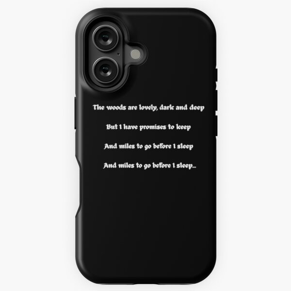 Item preview, “Robert Frost Quote – Miles to Go Before I Sleep” designed and sold by Muse by M .