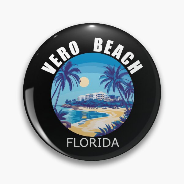 Item preview, Vero Beach - Florida (with White Lettering) designed and sold by VelvetRoom.