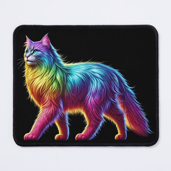 Item preview, Whiskered Wonder Whispers, Rainbow Cat designed and sold by Tiszert.