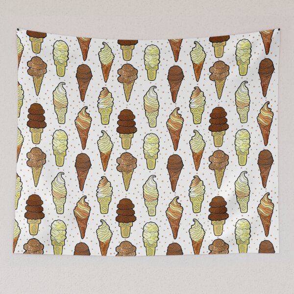 Item preview, Chocolate and Vanilla Ice Cream Cones designed and sold by IrishVikingDesigns.