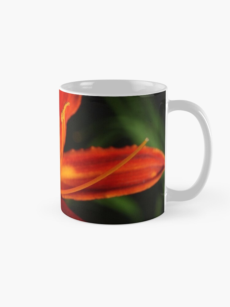 Alternate view of Red Daylily (Hemerocallis) from A Gardener's Notebook Mug