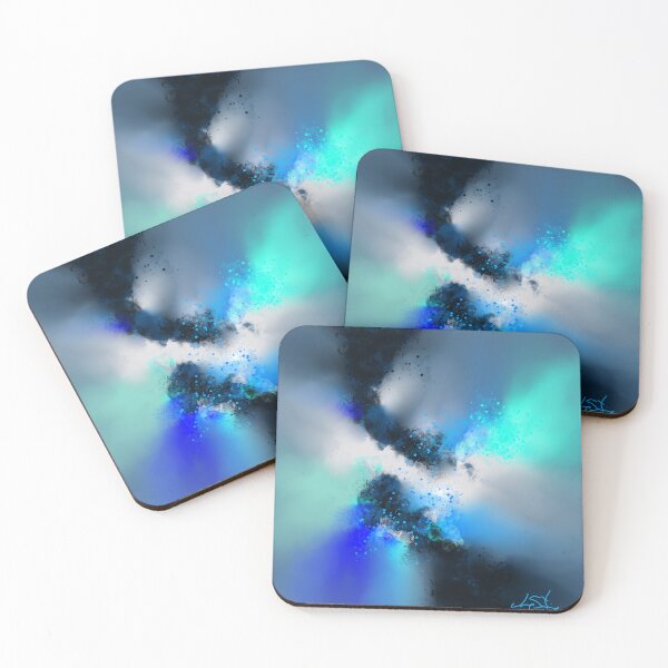 Item preview, Blue Oasis - Blue Green Abstract designed and sold by Joey Santiago.
