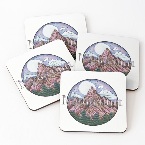 Item preview, Night Court Mountain – Celestial Fantasy Art Inspired by ACOTAR designed and sold by AvviareArt.