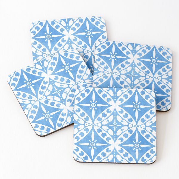 Item preview, Indonesian Kawung Batik Pattern in Blue designed and sold by MadebyUwi.