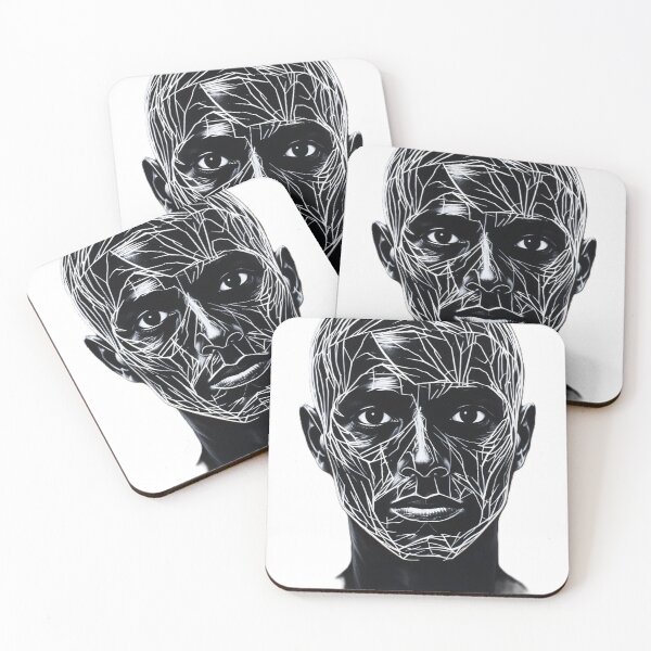 Item preview, Futuristic Geometric Portrait - Digital Art designed and sold by Mido-artister.