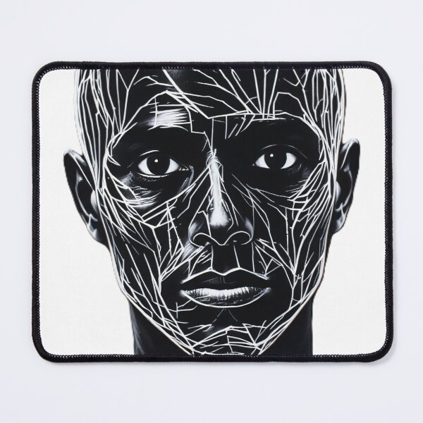 Item preview, Futuristic Geometric Portrait - Digital Art designed and sold by Mido-artister.