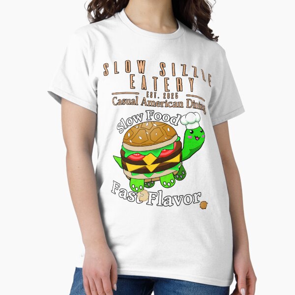 Item preview, Slow Food, Fast Flavor – Turtleburger Diner Mascot Design designed and sold by SHHCreations.