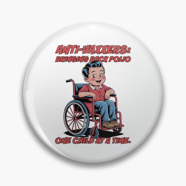 Artikelvorschau, Impfgegner: Polio kehrt zurück | Mutiger schwarzer Humor entworfen und verkauft von 3MillsDesign.