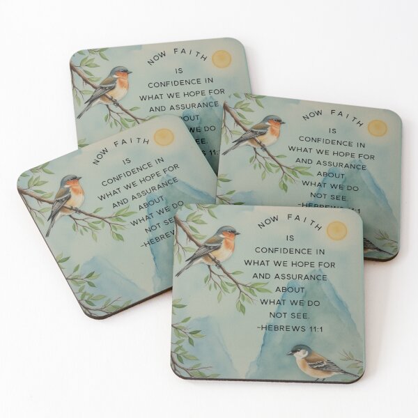 Item preview, Hebrews 11:1 Christian Bible Verse Image designed and sold by Our Bible Journey.