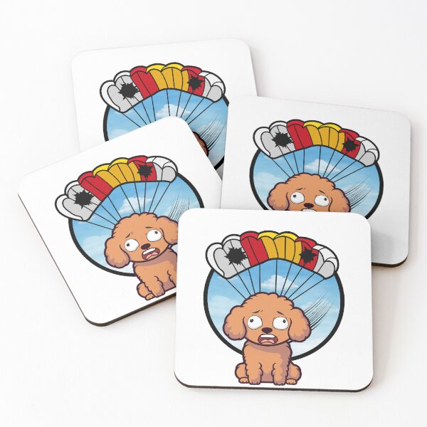 Item preview, Silly Brown dog has a broken parachute designed and sold by Pet Station.