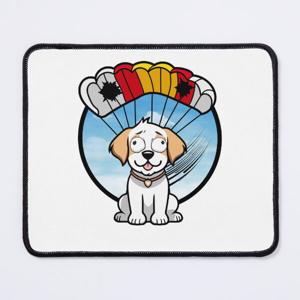 Item preview, Silly Happy dog has a broken parachute designed and sold by Pet Station.