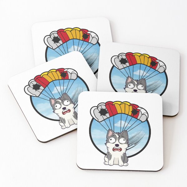 Item preview, Silly husky dog has a broken parachute designed and sold by Pet Station.