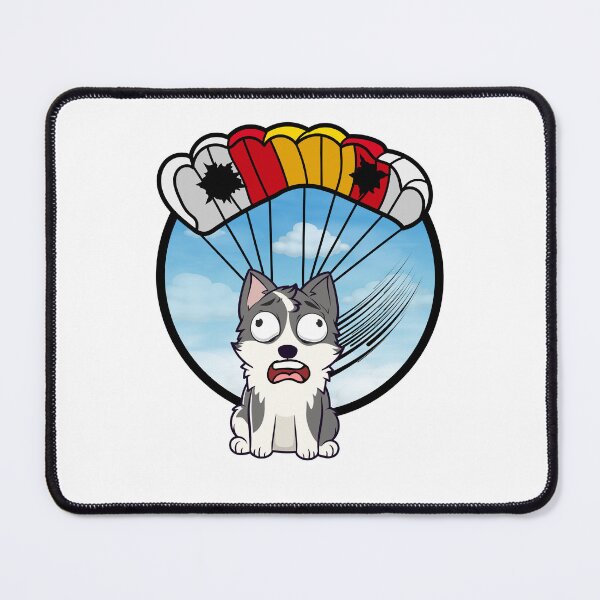 Item preview, Silly husky dog has a broken parachute designed and sold by Pet Station.