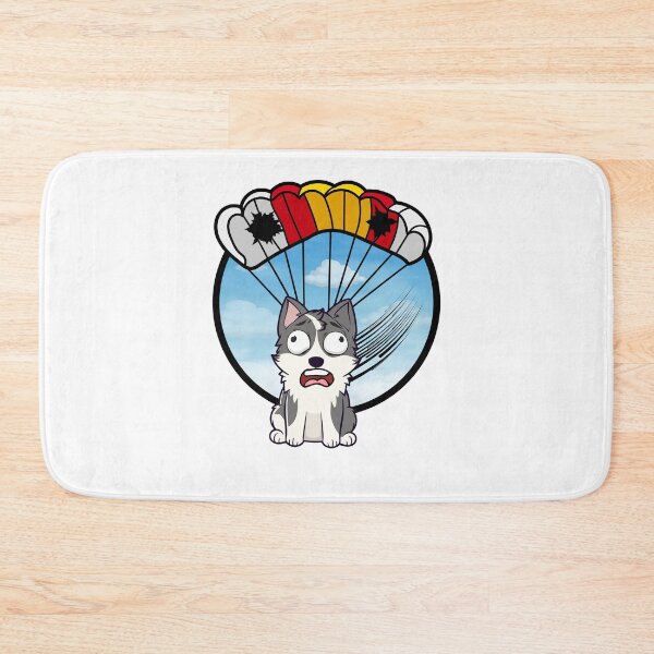 Item preview, Silly husky dog has a broken parachute designed and sold by Pet Station.