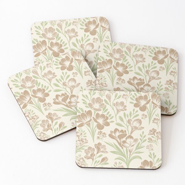 Item preview, Freesia Flowers Beige designed and sold by SilverPegasus.